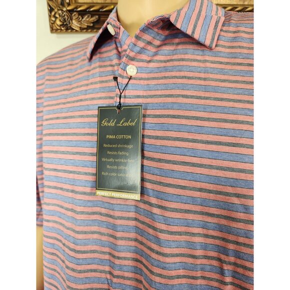 Roundtree & Yorke Mens Size XL  Polo Shirt Short Sleeve Performance New -25 - Picture 2 of 9